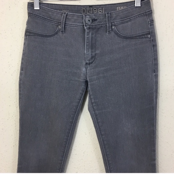 Anthropologie DL1961 Gray Skinny Ankle Jeans - Picture 3 of 8